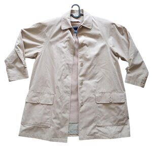 NEW London Fog Nordstrom Limited Edition Trench Coat Tan Size M Petite